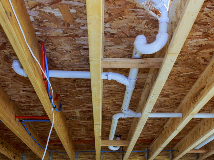 Repiping in a home